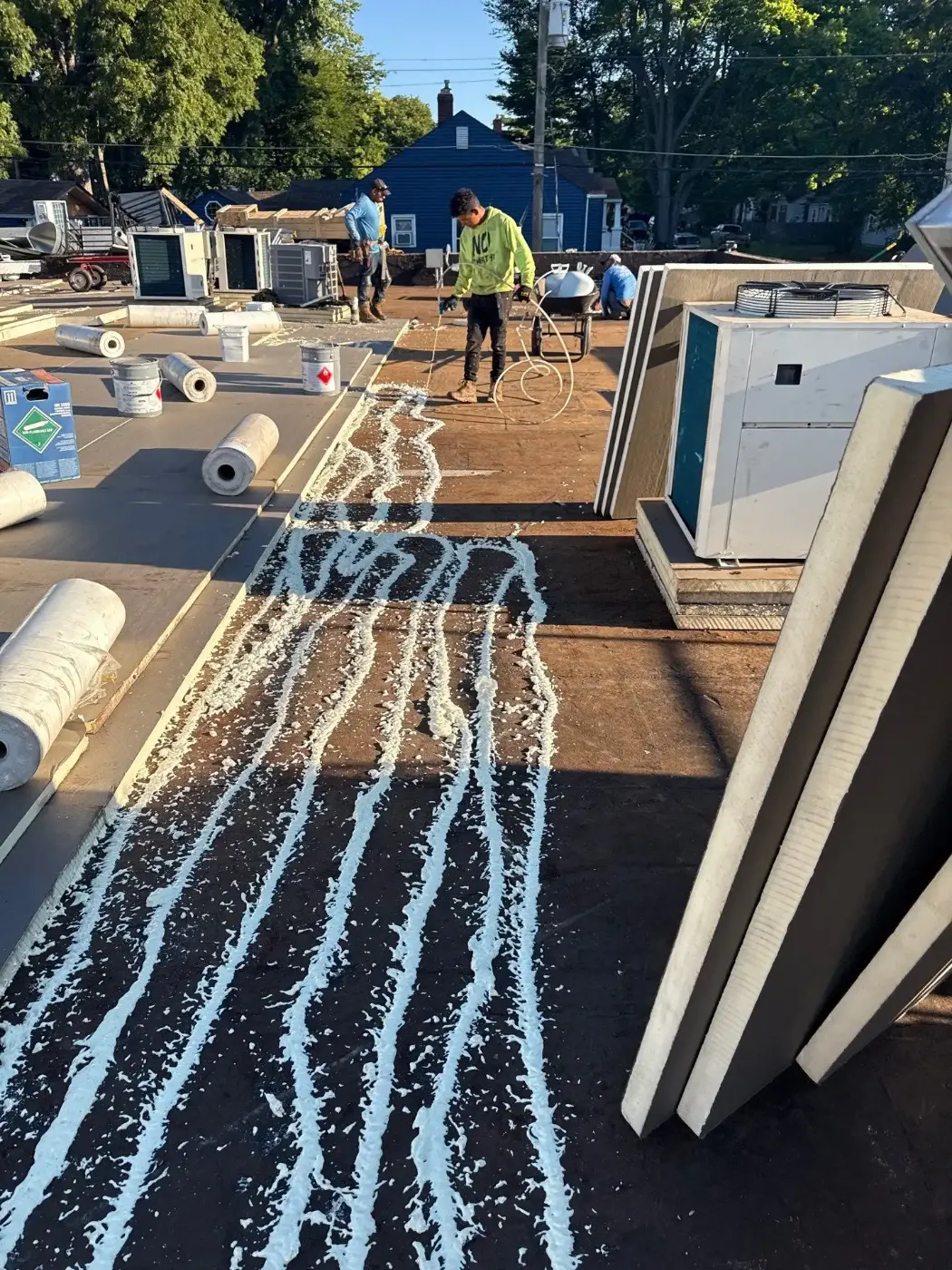 Commercial roof inspection documented in Peru